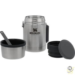Stanley Adventure Stainless Steel All-In-One Food Jar 0.53L / 18OZ with spork  BPA FREE Stainless Steel Food Thermos | Keeps Cold or Hot for 12 Hrs | Leakproof Lid Doubles as Cup | Lifetime Warranty