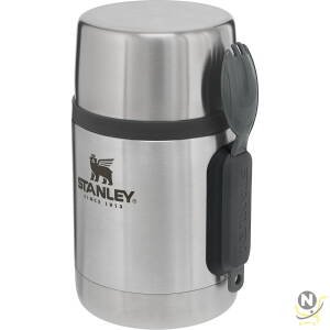 Stanley Adventure Stainless Steel All-In-One Food Jar 0.53L / 18OZ with spork  BPA FREE Stainless Steel Food Thermos | Keeps Cold or Hot for 12 Hrs | Leakproof Lid Doubles as Cup | Lifetime Warranty