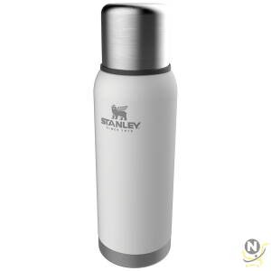 Stanley Adventure Stainless Steel Vacuum Bottle 1L / 1.1QT Polar White  BPA FREE Stainless Steel Thermos