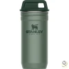Stanley Adventure Nesting Shot Glass Set 0.59ML / 2OZ Hammertone Green  BPA FREE Stainless Steel Shot Glasses