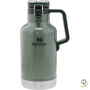Stanley Classic Easy-Pour Growler 1.9L / 64oz Hammertone Green  Insulated Growler