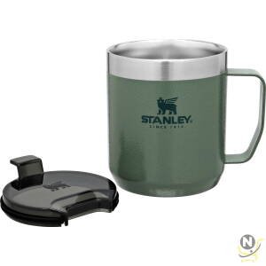 Stanley Classic Legendary Camp Mug 0.35L / 12 OZ Hammertone Green  Vacuum insulated Tumbler | Stainless steel camp mug | BPA-free thermal cup | Dishwasher safe | Single server brewer compatible