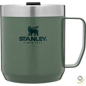 Stanley Classic Legendary Camp Mug 0.35L / 12 OZ Hammertone Green  Vacuum insulated Tumbler | Stainless steel camp mug | BPA-free thermal cup | Dishwasher safe | Single server brewer compatible
