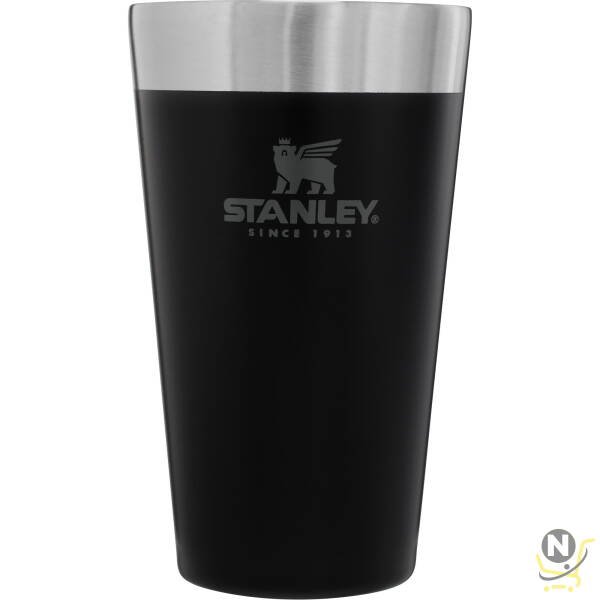 Stanley Adventure Stacking Beer Pint 0.47L / 16OZ Matte Black  Keeps Beer Cold for 4 Hours