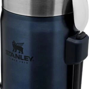 Stanley Classic Legendary Food Jar 0.4L / 14 OZ Nightfall with spork  BPA FREE Stainless Steel Food Thermos | Keeps Cold or Hot for 7 Hours | Leakproof | Lifetime Warranty | Dishwasher safe