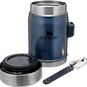 Stanley Classic Legendary Food Jar 0.4L / 14 OZ Nightfall with spork  BPA FREE Stainless Steel Food Thermos | Keeps Cold or Hot for 7 Hours | Leakproof | Lifetime Warranty | Dishwasher safe
