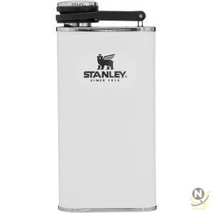 Stanley Classic Wide Mouth Flask 0.23L / 8OZ Polar White with Never-Lose Cap  Wide Mouth Stainless Steel Hip Flask for Easy Filling & Pouring | Insulated BPA FREE Leakproof Flask | Lifetime Warranty