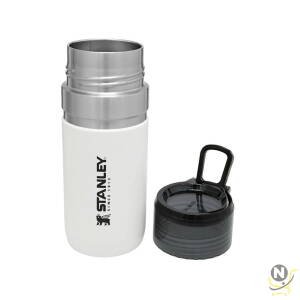 Stanley Vacuum Insulated Water Bottle 0.47L / 16OZ Polar White  Stainless Steel Thermos for Cold Beverages | Leakproof See-Through lid | BPA FREE | Easy Carry | Dishwasher safe | Lifetime Warranty
