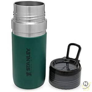 Stanley Vacuum Insulated Water Bottle 0.47L / 16OZ Moss Green  Stainless Steel Thermos for Cold Beverages | Leakproof See-Through lid | BPA FREE | Easy Carry | Dishwasher safe | Lifetime Warranty