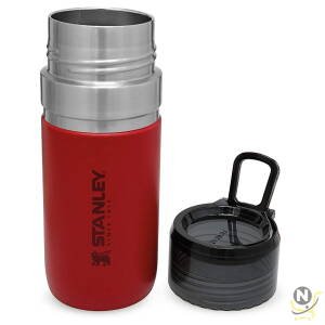 Stanley Vacuum Insulated Water Bottle 0.47L / 16OZ Red Sky  Stainless Steel Thermos for Cold Beverages | Leakproof See-Through lid | BPA FREE | Easy Carry | Dishwasher safe | Lifetime Warranty