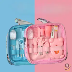 Baby 13-piece Cooking Cloth Bag Set Children's Nasal Inhaler Nail Clippers Cartoon Set Daily Cleaning Supplies Care Kit