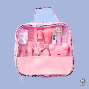 Baby 13-piece Cooking Cloth Bag Set Children's Nasal Inhaler Nail Clippers Cartoon Set Daily Cleaning Supplies Care Kit