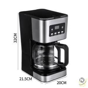 Coffee Machine 12 Cup Espresso Coffee Maker Machine Household Office Coffee Maker With Steam for Cappuccino Latte 220V-240V