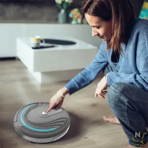 Portable Home Vacuum Cleaner Smart Sweeping Machine Lightweight Automatic Cleaning Machine Battery Model Home Appliance