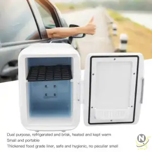 Refrigerator 4L Car Refrigerator Large Capacity Small Size Food Grade Liner Cooler Warmer Mini Fridge for Dormitory Office