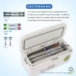 Fridge Cooler Refrigerator Warmer Cooler Drink Freezer Cooler Bag for Insulin Vaccine Cold Diabetes Outdoor Travel Drug