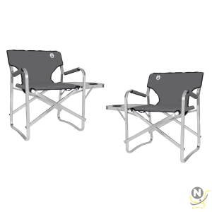 Coleman Chair Deck with Table Aluminum