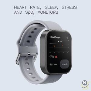 CMF by Nothing Watch Pro Smartwatch with 1.96 AMOLED display, Fitness Tracker, Built-in multi-system GPS, Bluetooth calling with AI noise reduction and up to 13 days of usage - Dark Grey Nsmah Fashion