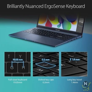 VivoBook F15 F1502ZA-WH74 15.6" Touchscreen Laptop, Intel Core i7-1255U 1.70GHz, 16GB, 512GB SSD, Windows 11 Home 64-bit, English, Blue