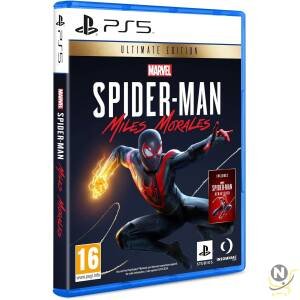PlayStation 5 Disc Console with Spiderman Miles Morales, Ratchet & Clank, Extra Pulse 3D Headset and Black DualSense Controller Bundle (UAE Version)  Nsmah Videogames
