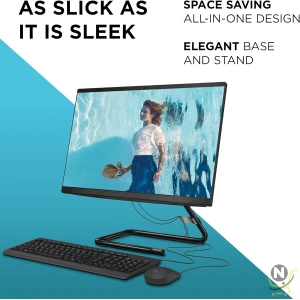 Lenovo IdeaCentre A340 21.5 Inch FHD Desktop PC - (Intel Core i3, 4 GB RAM, 1TB HDD, Windows 10 Home) - All-in-One Computer, Wired Mouse and Keyboard (Black)