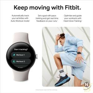 Google Pixel Watch 2 | 32GB+ 2GB RAM | Heart Rate Tracking, Stress Management, Safety Features - Android Smartwatch (Bluetooth/Wi-Fi, Silver Aluminium Case/Porcelain Active Band) Buy Online at Best Price in UAE - Nsmah