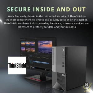 Lenovo V50t Gen2 Business Tower Desktop, Intel Core i3-10100, 16GB RAM, 1TB PCIe SSD, DVD-RW, HDMI, RJ-45, Display Port, Wired Keyboard&Mouse, Windows 11 Pro, Black, 32GB Snowbell USB Card