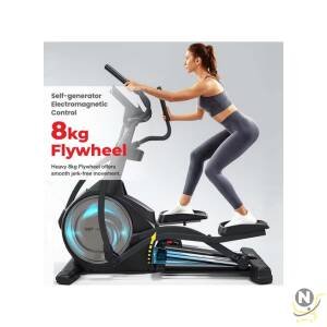 Sparnod Fitness SET-440 Semi Commercial Elliptical Cross Trainer Machine for Home Gym - LCD Display, Compact Design, 5kgs Flywheel Perfect Cardio Exercise Cycle Machine (Free Installation)