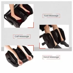 Zeitaku LEFOOT Leg Foot Knee Calf Massager for Muscle Pain Relief and Improving Blood Circulation with Airbags Heat Massage Compression and Shiatsu Therapy