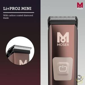 Moser LI+ PRO 2 MINI Professional Hair Trimmer | With 3-Speed Levels For Perfect Trimming and Styling | Intelligent Push Button With Charging Stand | 120-Min Operation Time (1588-0151) Buy Online at Best Price in UAE - Nsmah