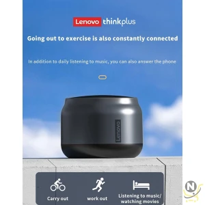 Lenovo Thinkplus Speaker, Bluetooth Version 5.0 Spearker/Outdoor Loudspeaker with 1200 mAh Battery Capacity, Black Color