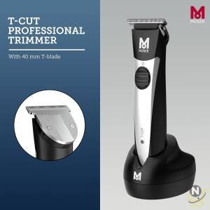 Moser T-Cut Professional Cord/Cordless Trimmer With T-Blade, Cordless Operation, High-Grade Steel Blade Set, 60 Minutes Runtime, Alloy Steel Construction (591-0170) Buy Online at Best Price in UAE - Nsmah