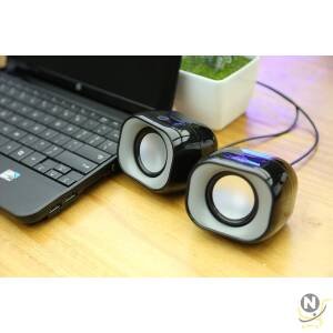 HP DHS-2111 USB Wired Mini Desktop Speaker Multimedia Stereo Subwoofer for Home, Laptop and Notebook