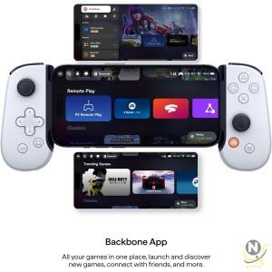 Backbone One Mobile Gaming Controller for iPhone [PlayStation Edition] - Enhance Your Gaming Experience on iPhone - Play PlayStation, Play XBOX, Steam, Fortnite, Call of Duty Mobile & More