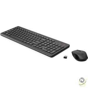 HP 330 Wireless Black Keyboard and Mouse Set with Numeric Keypad, 2.4GHz Wireless Connection and 1600 DPI, USB Receiver, LED Indicators, Black(2V9E6AA)