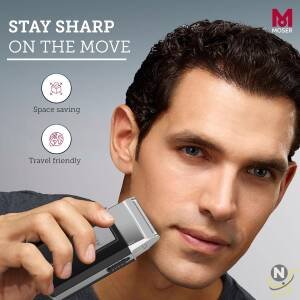 Moser Mobile Shaver Cordless Shaver 3615-0052, Black/Silver Buy Online at Best Price in UAE - Nsmah