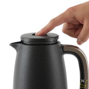 ZOJIRUSHI HANDY POT VACUUM FLASK, 1.0LTR, Herb Cacao