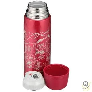 Zojirushi Vacuum Flask Bottle with Cup, 1.0Ltr, Red