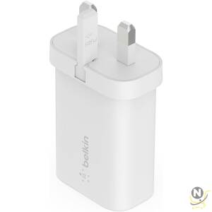 Belkin 25W Power Delivery USB C PPS Wall Charger with Included USB C to Lightning MFi Cable,  USB Type C PD Power Adapter PPS enabled fast charger for iPhone 13,  12,  Pro,  Pro Max,  Mini