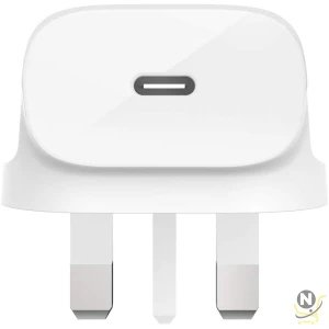 Belkin WCA003myWH Boost Charge USB-C Wall Charger Plug 20W for Apple ,  Google,  Oppo,  Samsung and Huawei Phones,  White