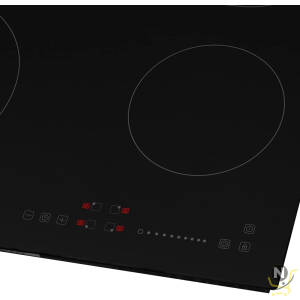 evvoli Ceramic Hob with Touch Pannel Controls, 4 cooking zones, 60 cm, Black, EVBI-CH604B