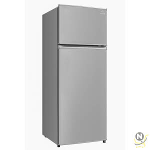 evvoli 225 Liters Double Door Refrigerator Silver EVRFM-225S