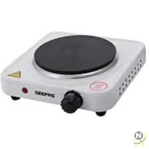 Geepas GHP32013 1000W Electric Single Hot Plate for Flexible & Precise Table Top Cooking - Cast Iron Heating Plate