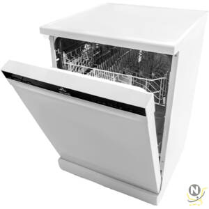 evvoli Free Standing Dishwasher 7 programs 15 place setting, 3 Rack Levels, High Energy Efficiency, Quiet, Silver Color