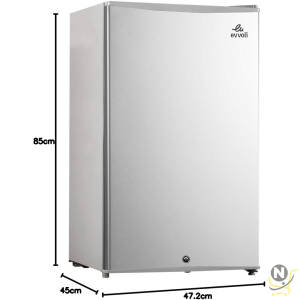 evvoli 60 Liters Mini Refrigerator Single Door With Frost Free System, EVRFM-50LW, White   Import  Single ASIN  Import