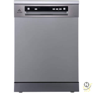 evvoli Free Standing Dishwasher 7 programs 14 place setting, 3 Rack Levels, High Energy Efficiency, Quiet, Silver Color