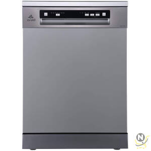 evvoli Free Standing Dishwasher 7 programs 15 place setting, 3 Rack Levels, High Energy Efficiency, Quiet, Silver Color