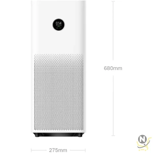 Xiaomi Smart Air Purifier 4 Pro App/Voice Control,Suitable For Large Room Smart Air Cleaner Global Version, 500 M3/H Pm Cadr, Oled Touch Screen Display - Mi Home App Works With Alexa - White