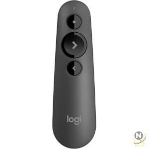 Logitech R500s Laser Presentation Remote Clicker with Dual Connectivity Bluetooth or USB for Powerpoint,  Keynote,  Google Slides,  Wireless Presenter - Black (Class 1 Laser)