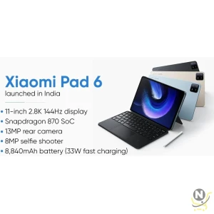 Xiaomi Pad 6 Tablet 11″ 2.8K Screen 144Hz Snapdragon 870 Octa Core 3.2Ghz 8600mAh Battery Fast Charger CN Version OTA